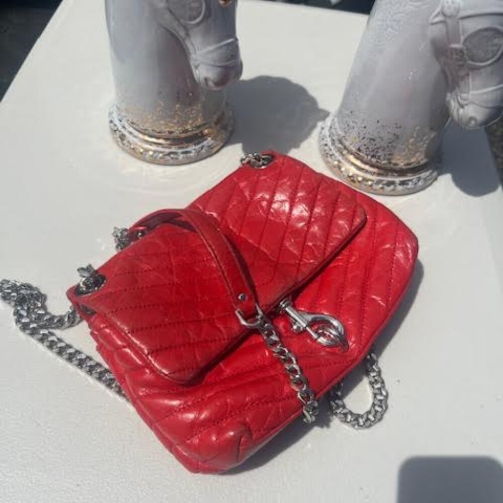 Rebecca Minkoff Red Quilted Crossbody Bag